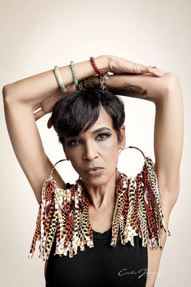 Savanna Tiger XL Statement Earrings