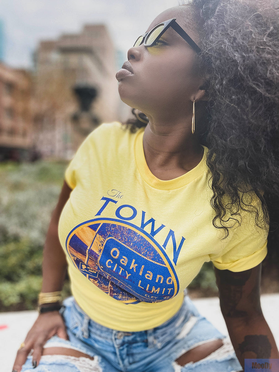 the Town Yellow MooDy tEE image 1
