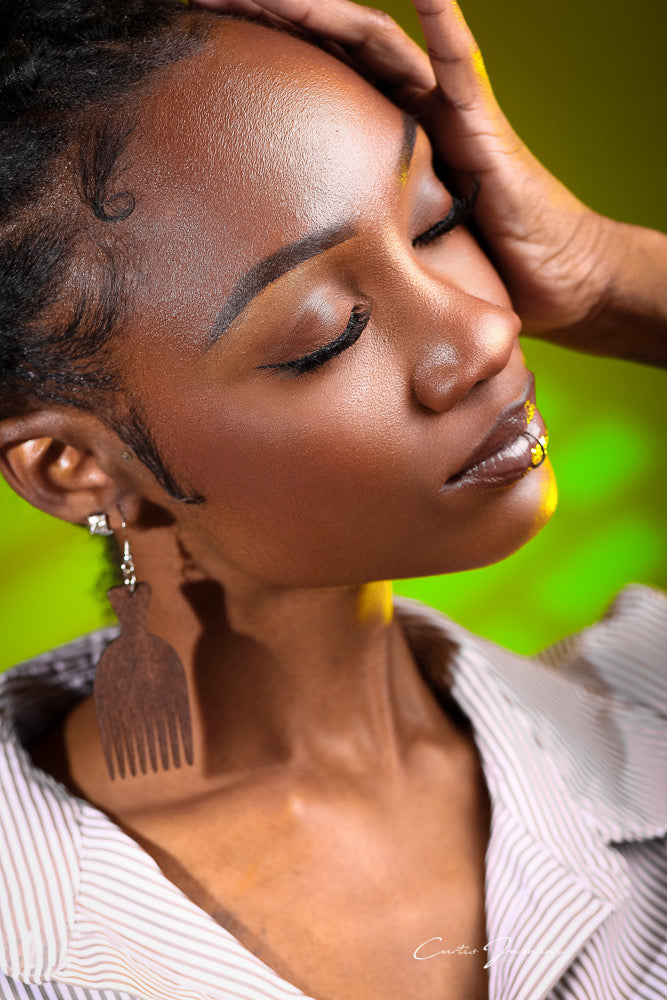 Soul Pick Wooden Earrings