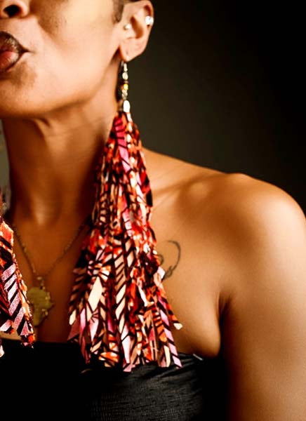 Rose Peacock Statement Tassels image 1