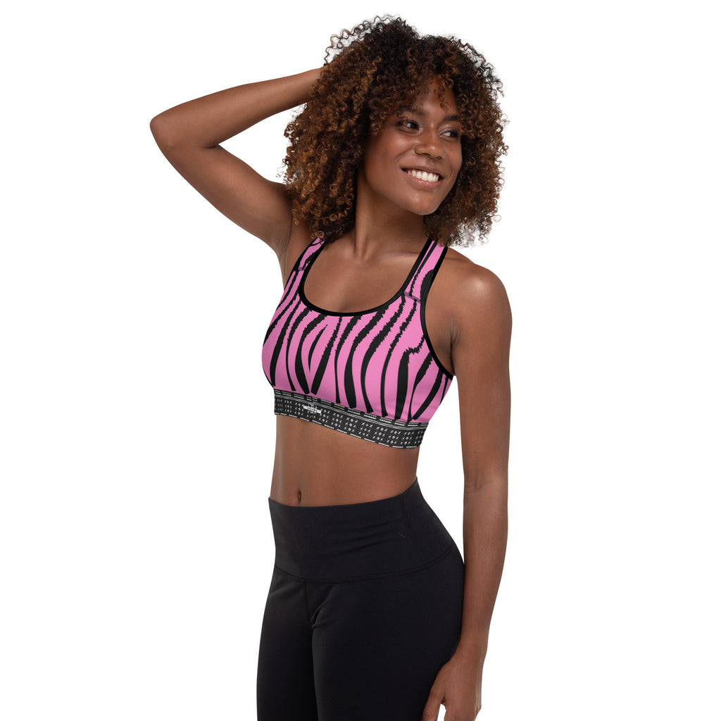 MooDy Pink Tiger Sports Bra image 1