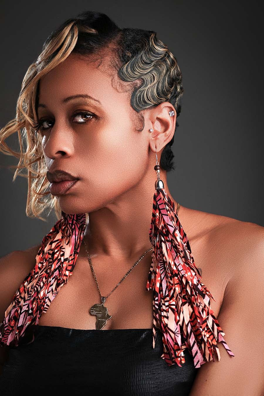 Rose Peacock Statement Tassels image 0