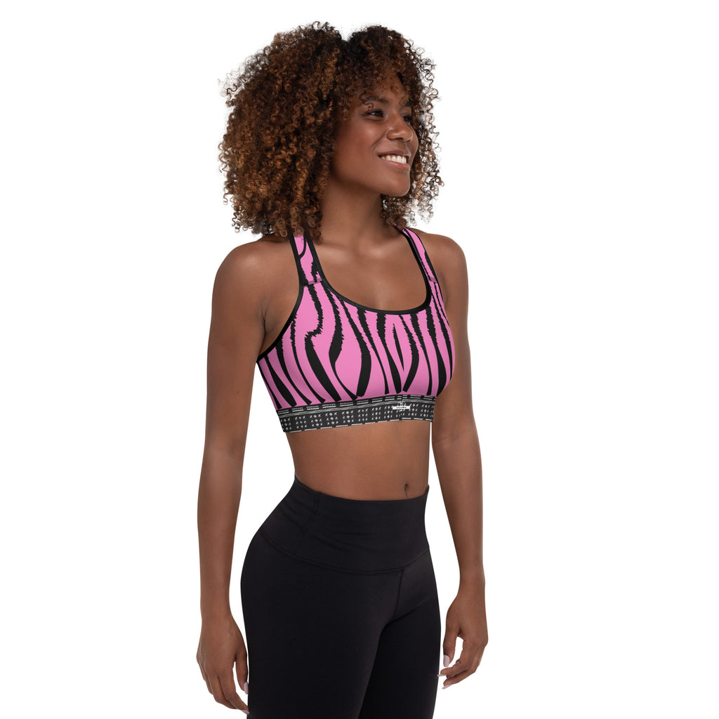 MooDy Pink Tiger Sports Bra image 2