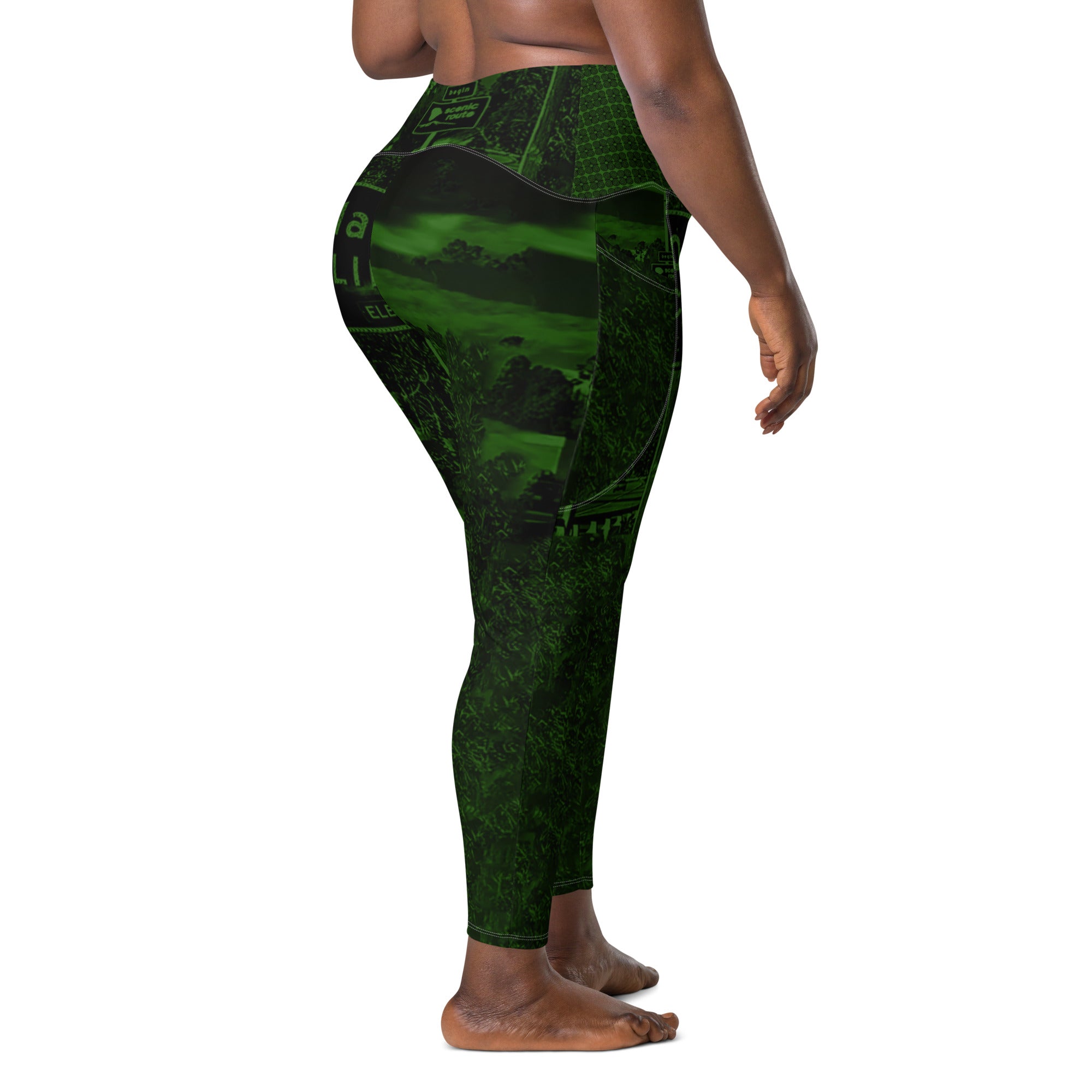 OAK CTY LMT Green Leggings with pockets image 5