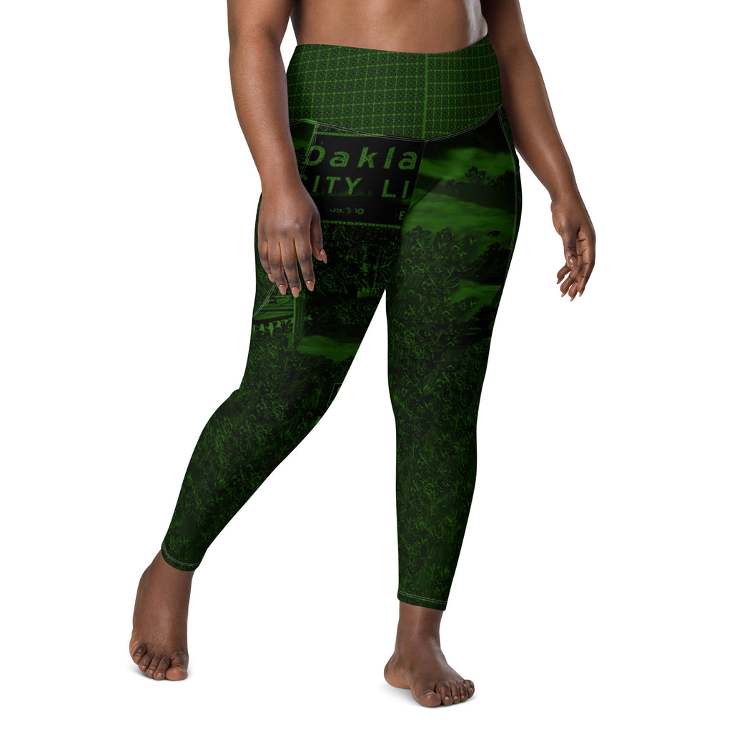 OAK CTY LMT Green Leggings with pockets image 3