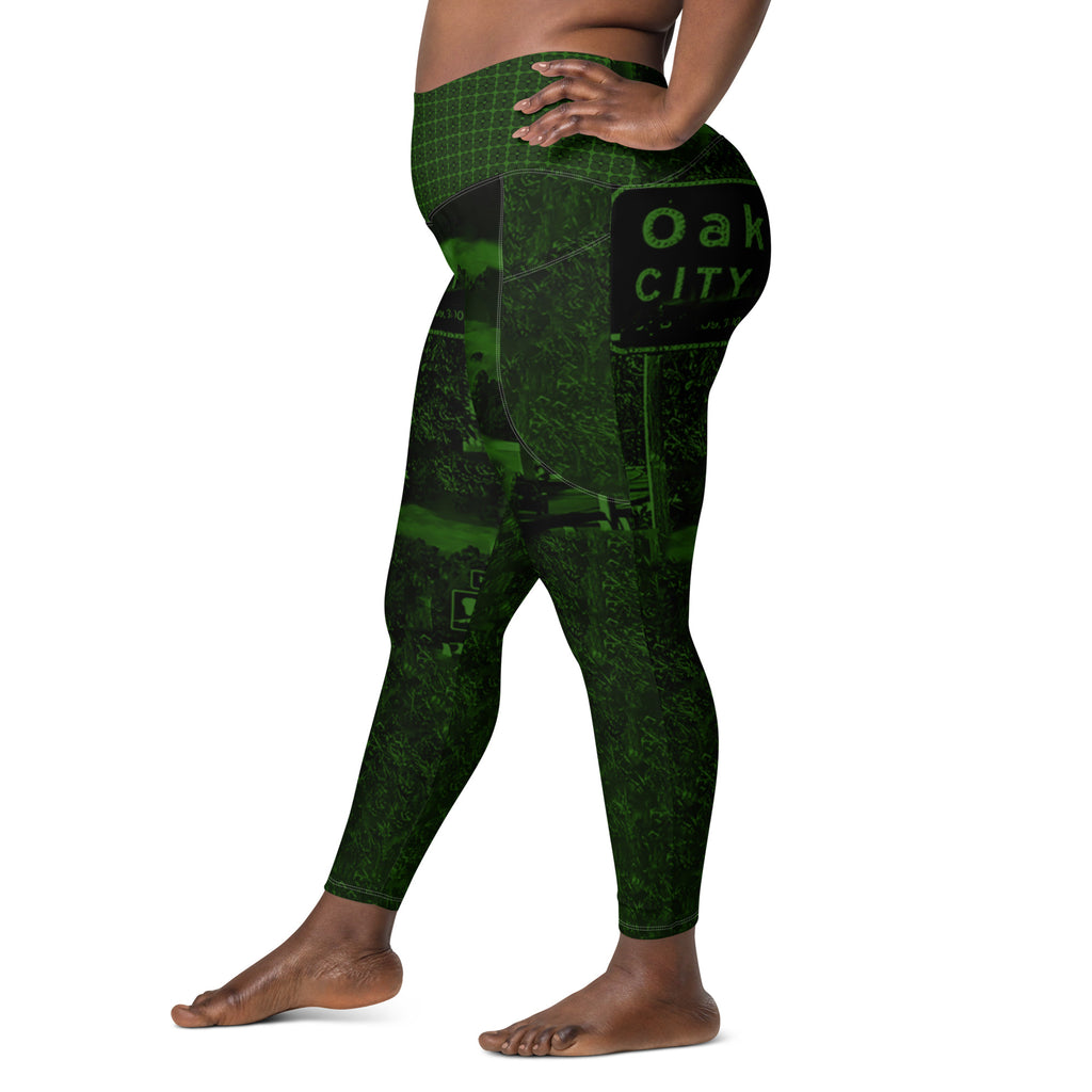 OAK CTY LMT Green Leggings with pockets image 4