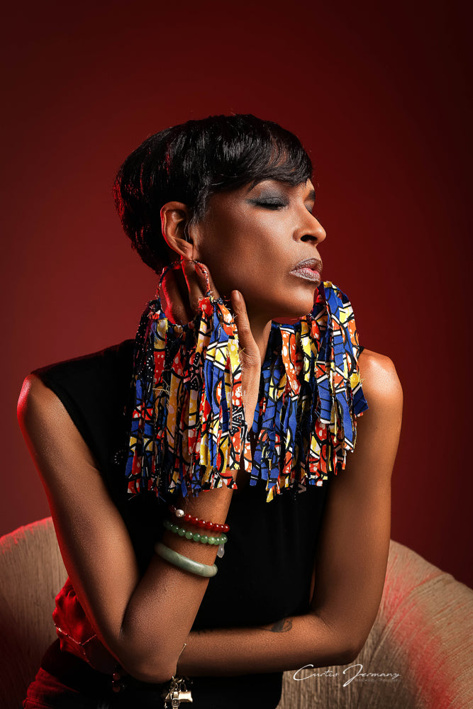 Bleu Sunshine XL Statement Earrings