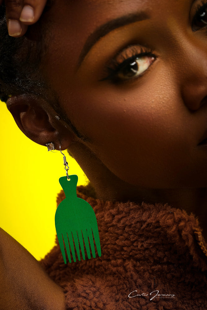 Soul Pick Wooden Earrings