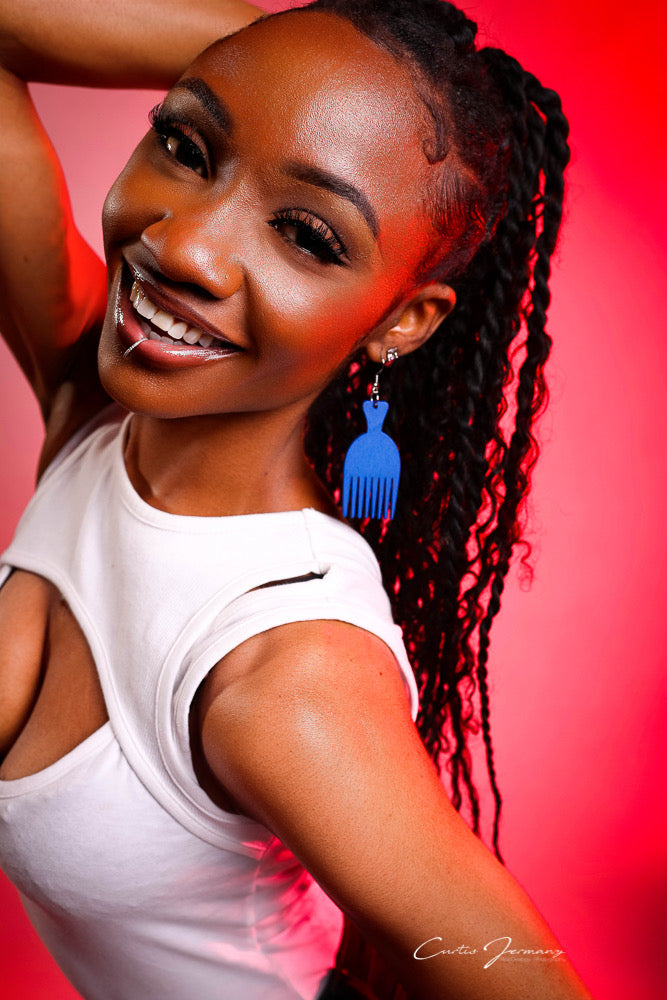 Soul Pick Wooden Earrings
