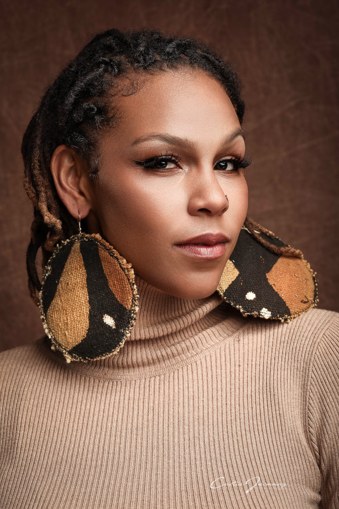 Mudcloth Earrings XL
