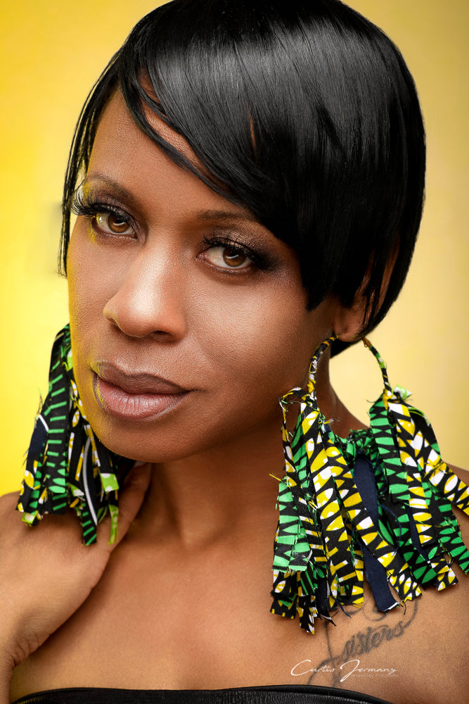 Honeydew Dreams Mini Statement Earrings Hoops