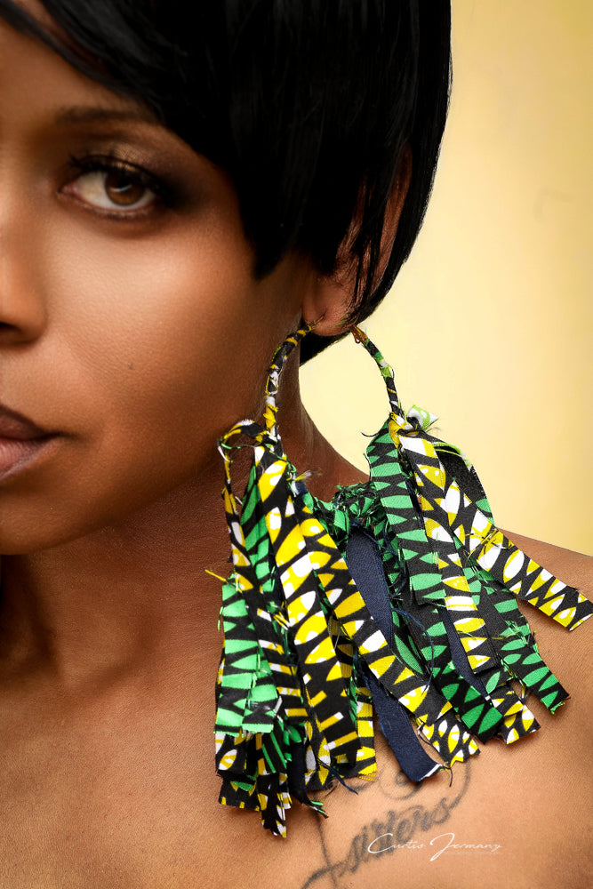 Honeydew Dreams Mini Statement Earrings Hoops