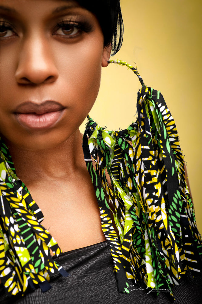 Honeydew Dreams XL Statement Earrings Hoops