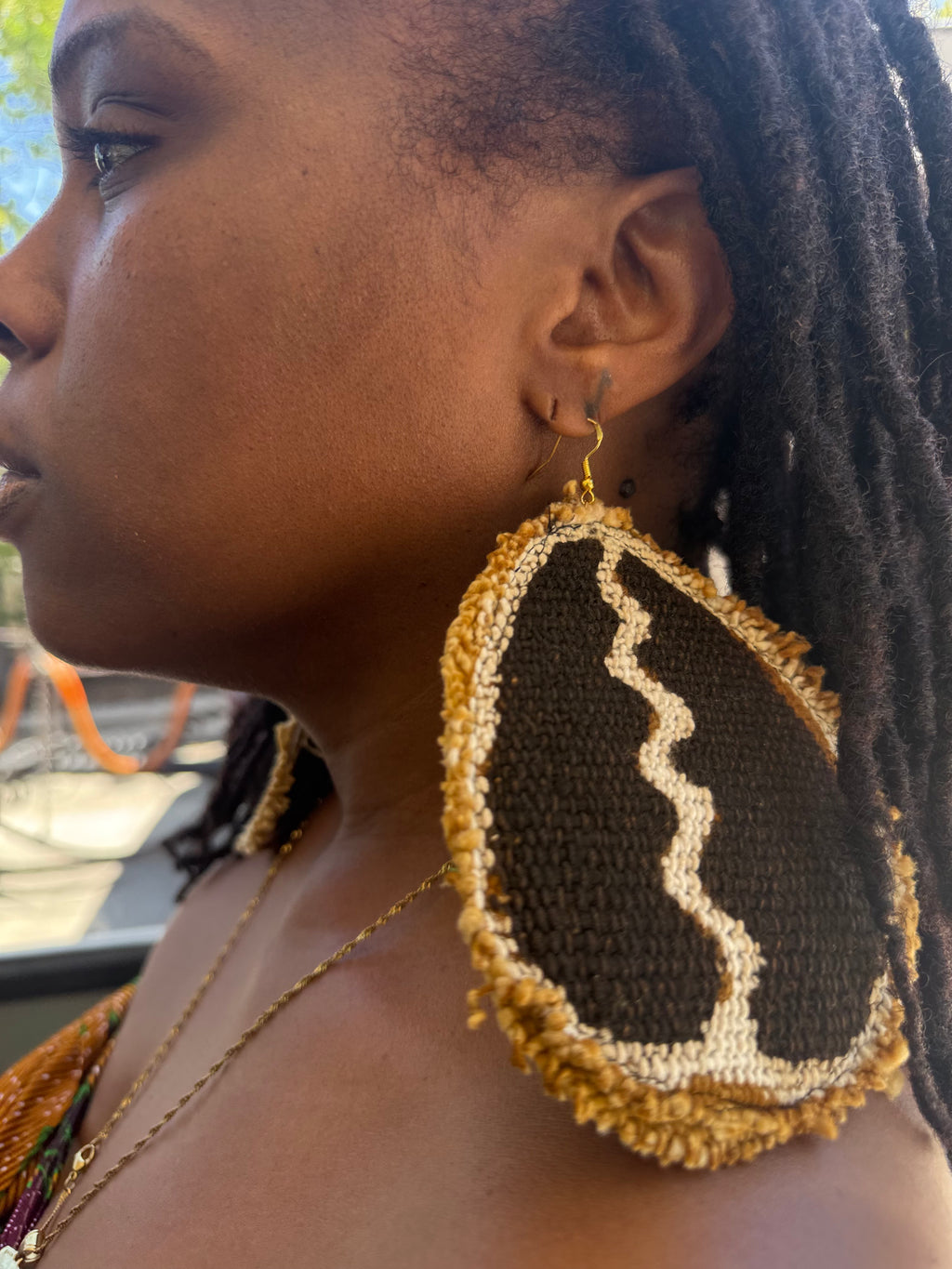 Mudcloth Earrings XL