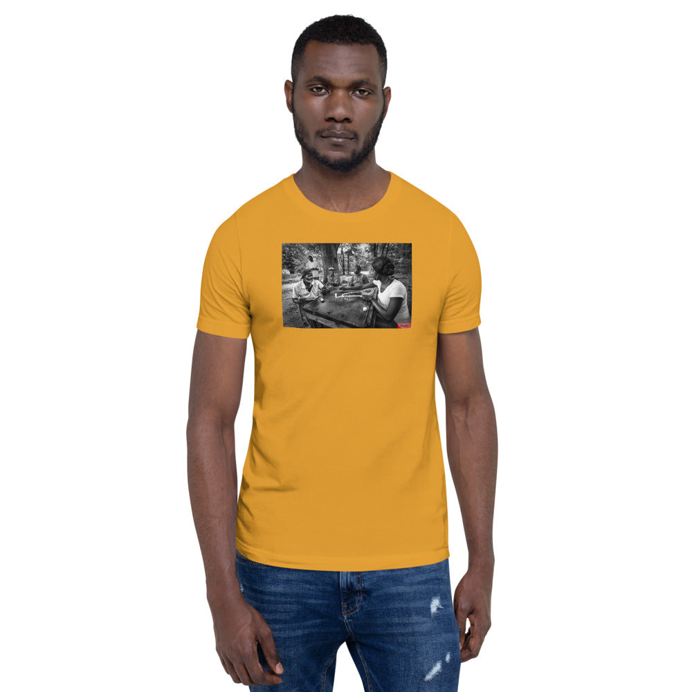 The Game MooDy Unisex T-Shirt Red/Olive/Mustard image 2