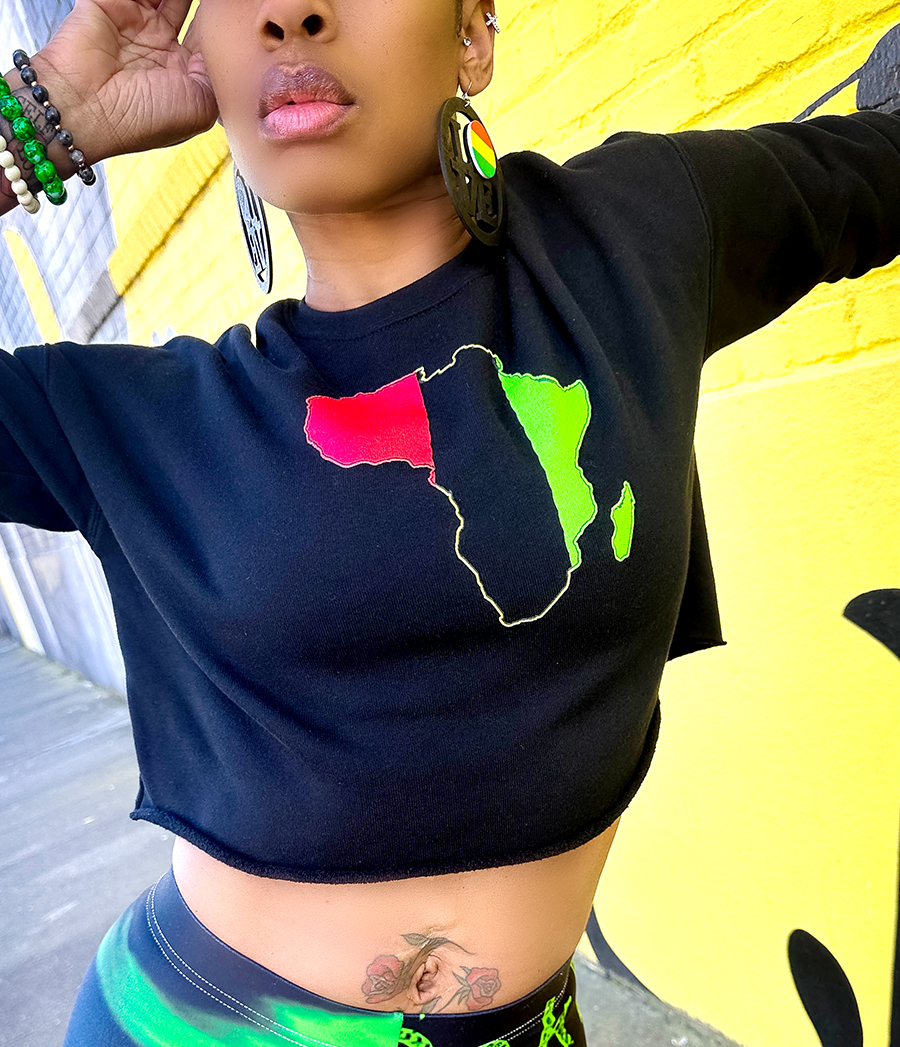 Africa Crop Sweatshirt image 0