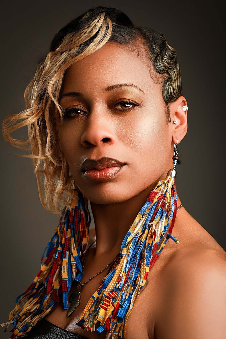 Saharan Peacock Statement Tassels image 1