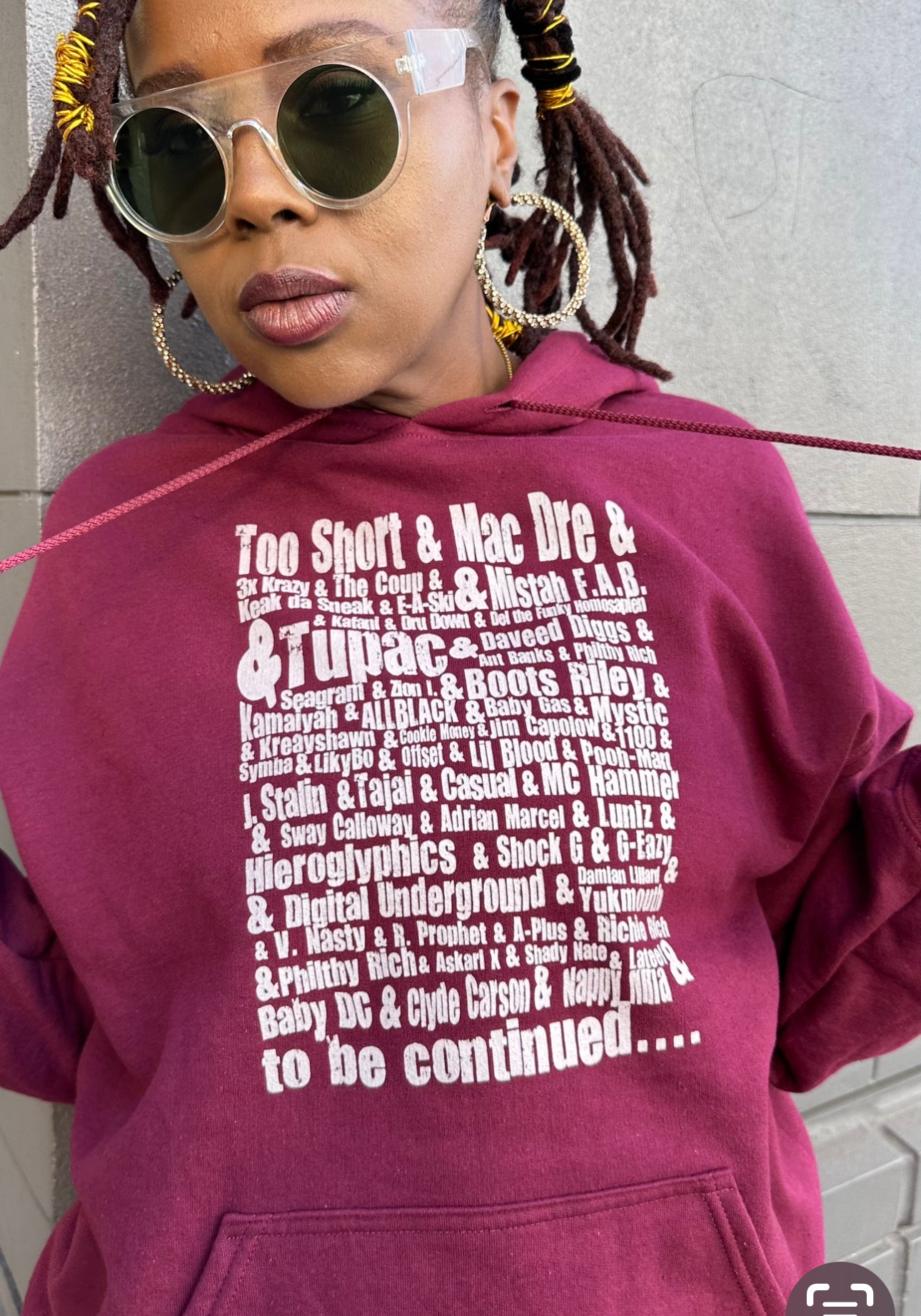 Oakland Hip Hop Honor Roll Hoodie image 2