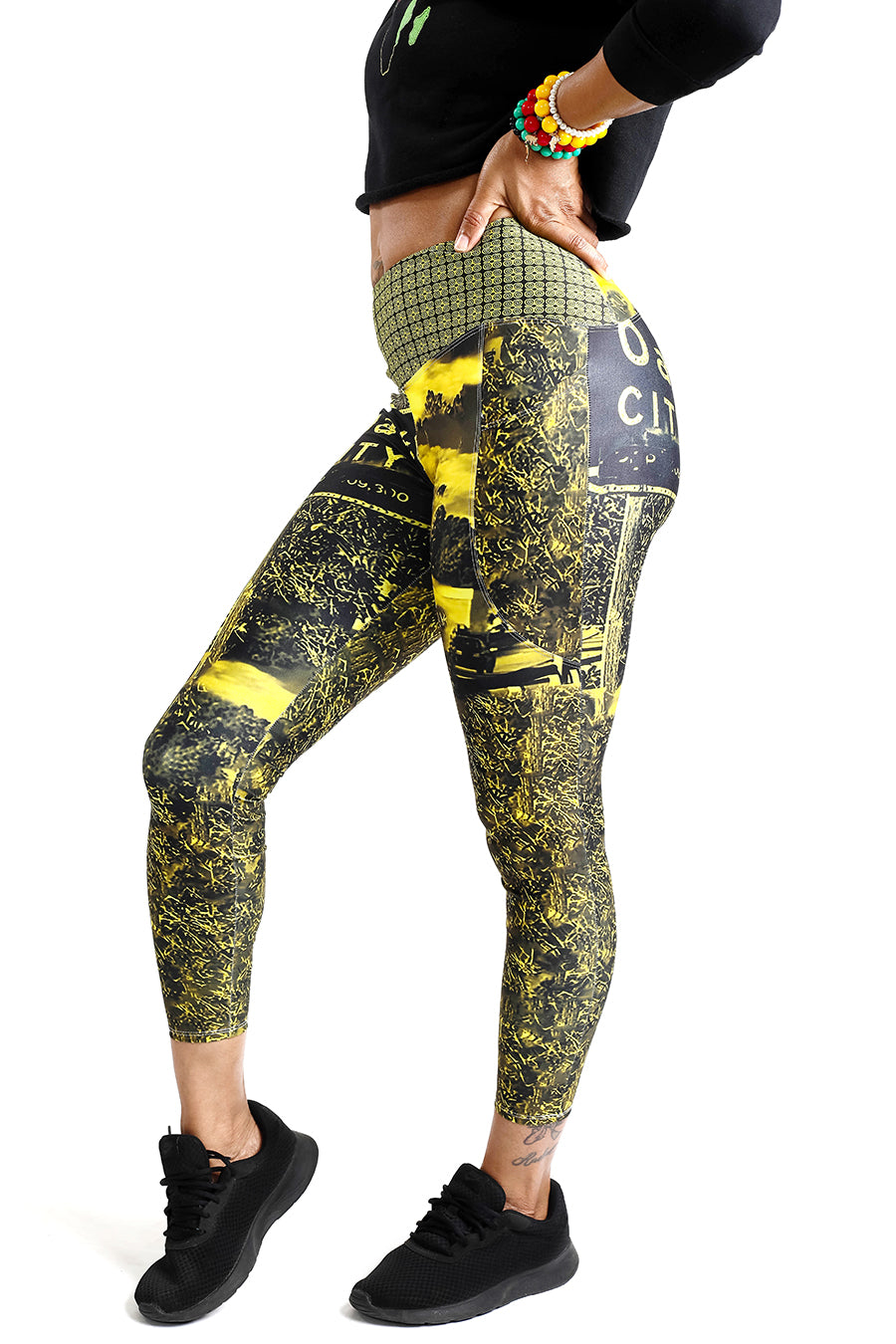 OAK CTY LMT Yellow Leggings with pockets  image 0