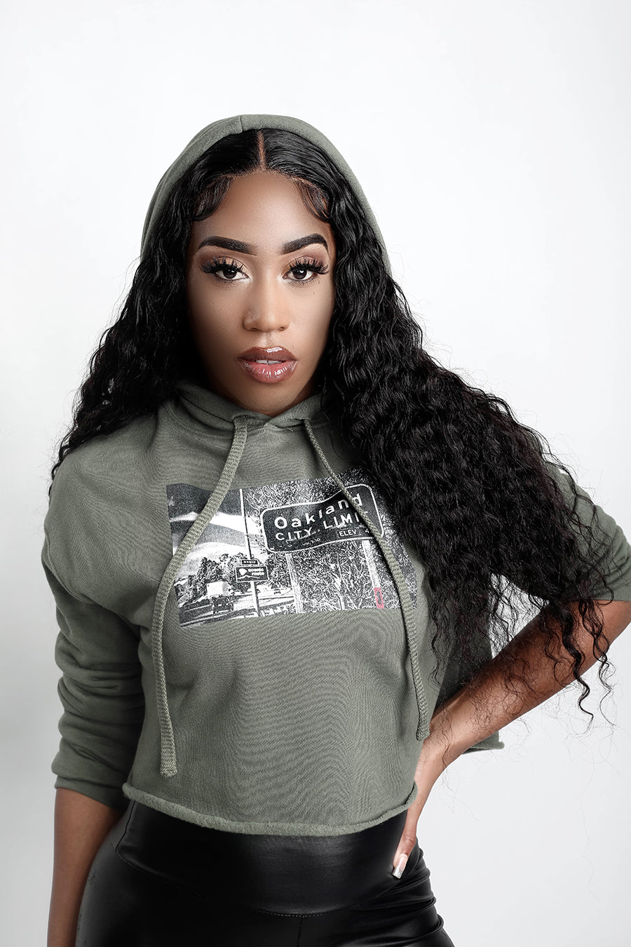 OAK City Limit Crop Hoodie image 1