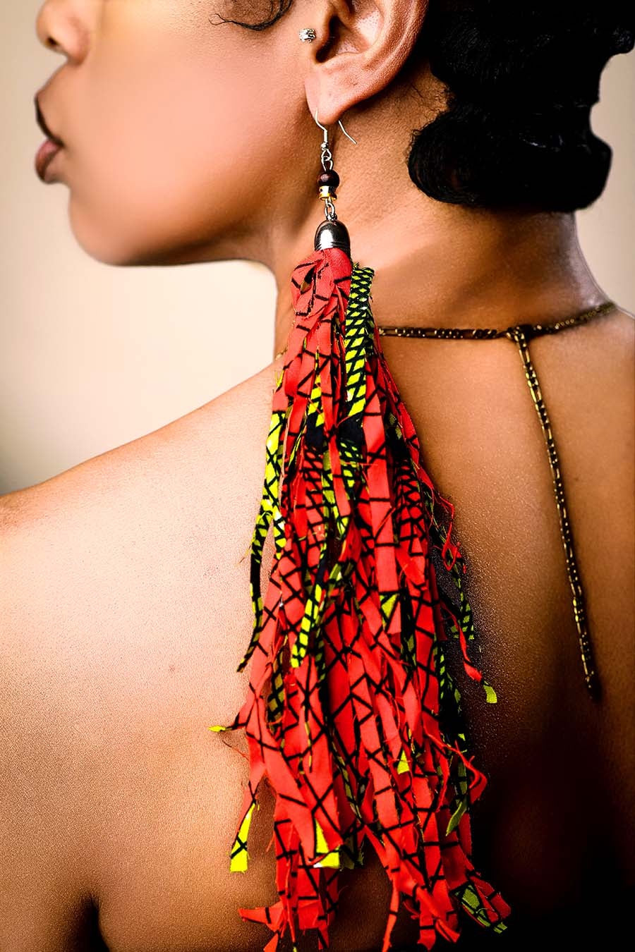 Hot Peacock Statement Tassels image 2