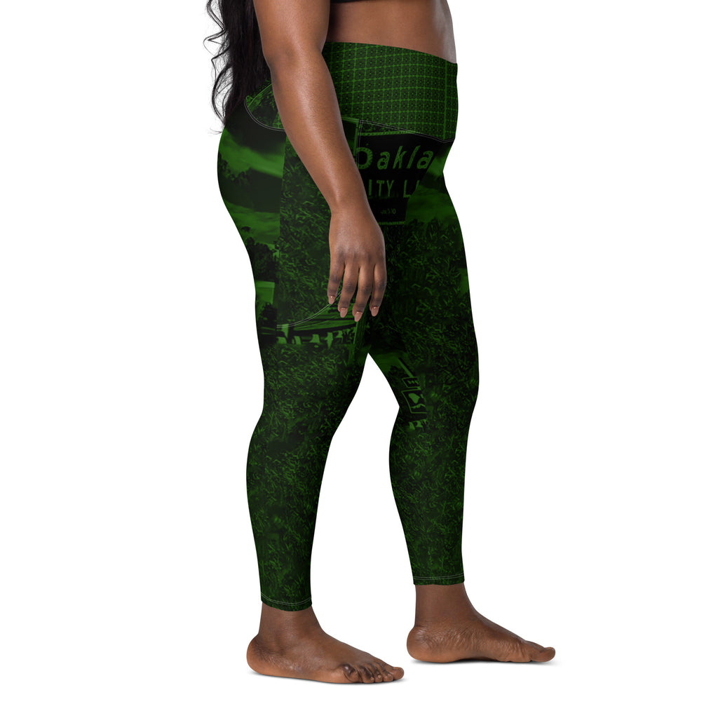 OAK CTY LMT Green Leggings with pockets image 2