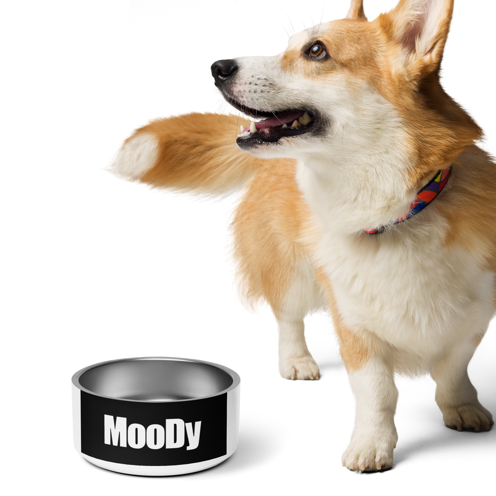 MooDy Dog Food / Pet food bowl/ Pet Water Bowl