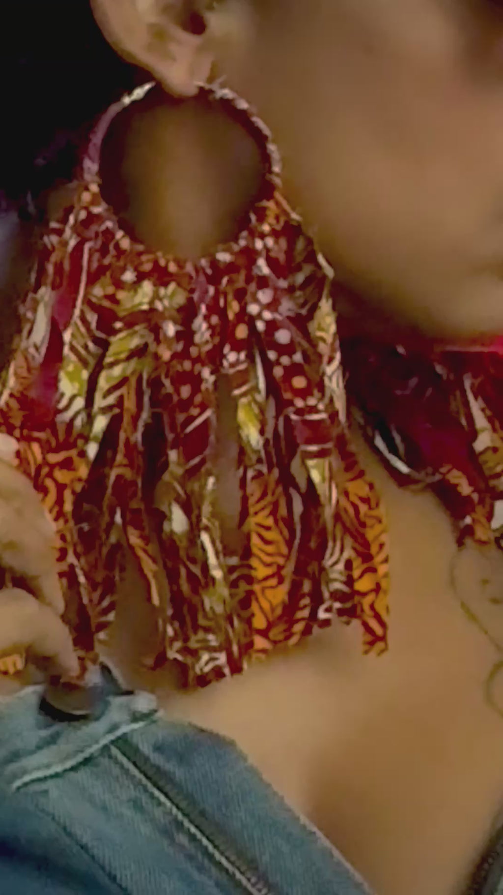 Cinnamon Spice Statement Hoops