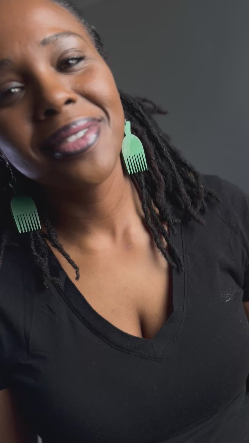 Soul Pick Wooden Earrings