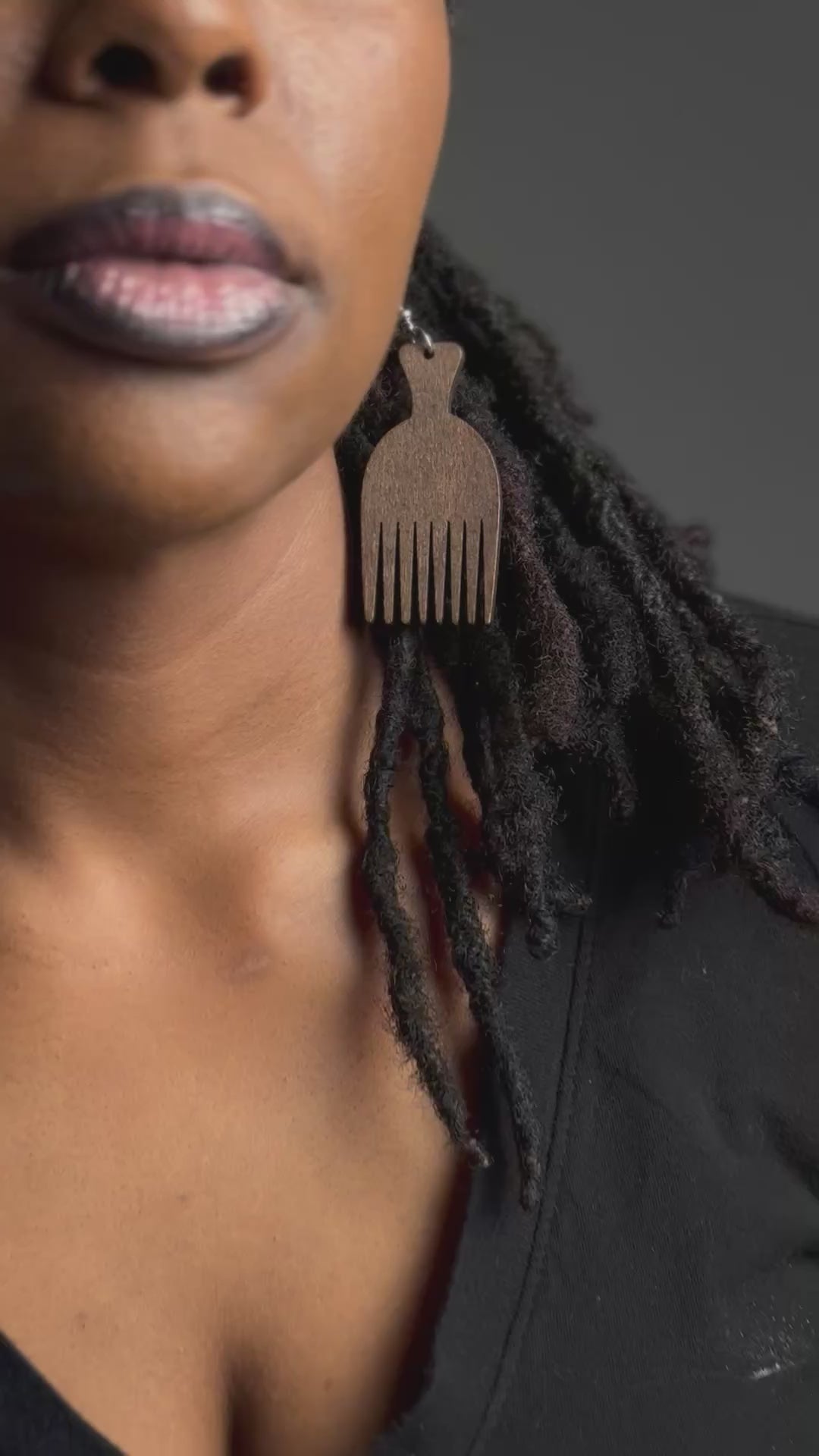 Soul Pick Wooden Earrings